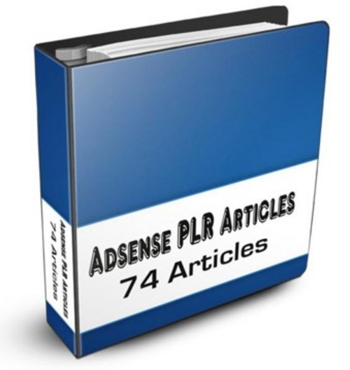 Product picture Google adsense plr articles -74 articles